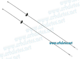 Set de 2 cbles pour arbalte  poulies - 2x97 cm